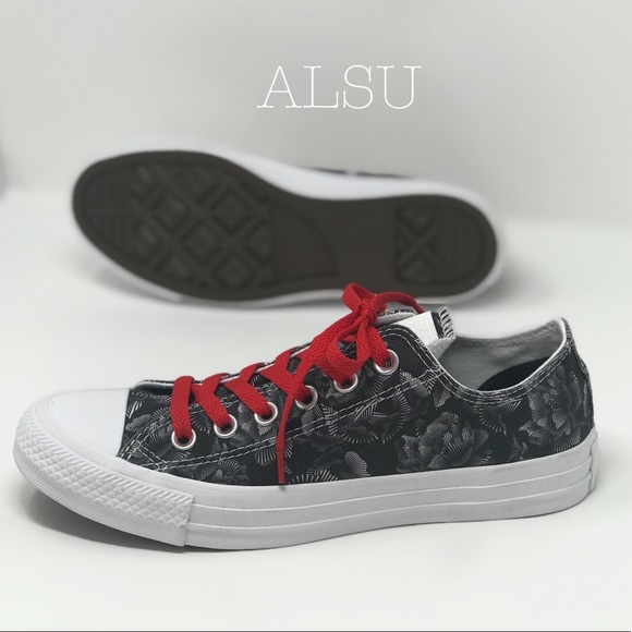 Converse Canvas OX Roses Black White W AUTHENTIC - Picture 4 of 7